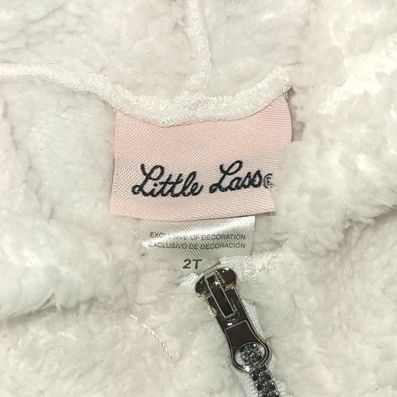 Flurry and Flashy Zip Front Rainbow Sequin Hoodie Size 2T - Picture 3 of 3